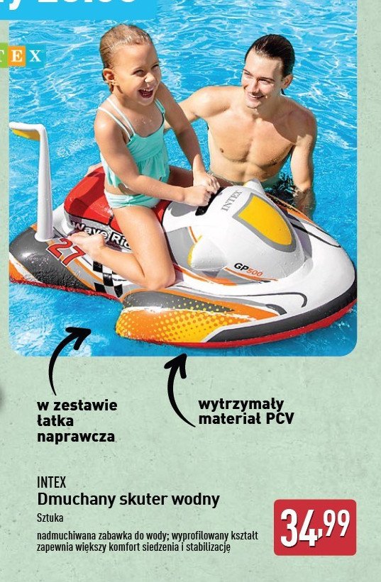 Zabawka do pływania skuter Intex promocja w Aldi