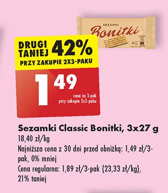 Sezamki classic Bonitki promocja