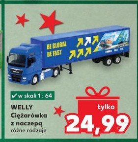 Cieżarówka z naczepą Welly promocja w Kaufland