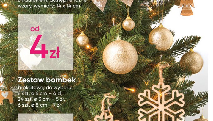 Bombki brokatowe 8 cm promocja