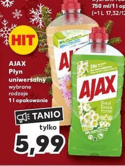 Płyn do mycia lilia wodna i wanilia Ajax floral fiesta Ajax . promocja