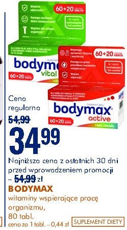 Tabletki Bodymax active promocja