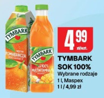 Sok Tymbark 100% promocja w Chorten