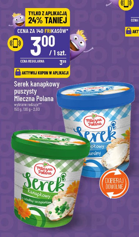 Serek naturalny Mleczna polana promocja