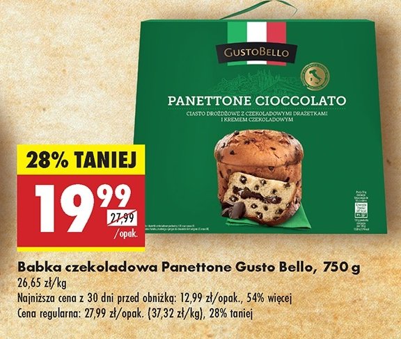 Panettone cioccolato Gustobello promocja