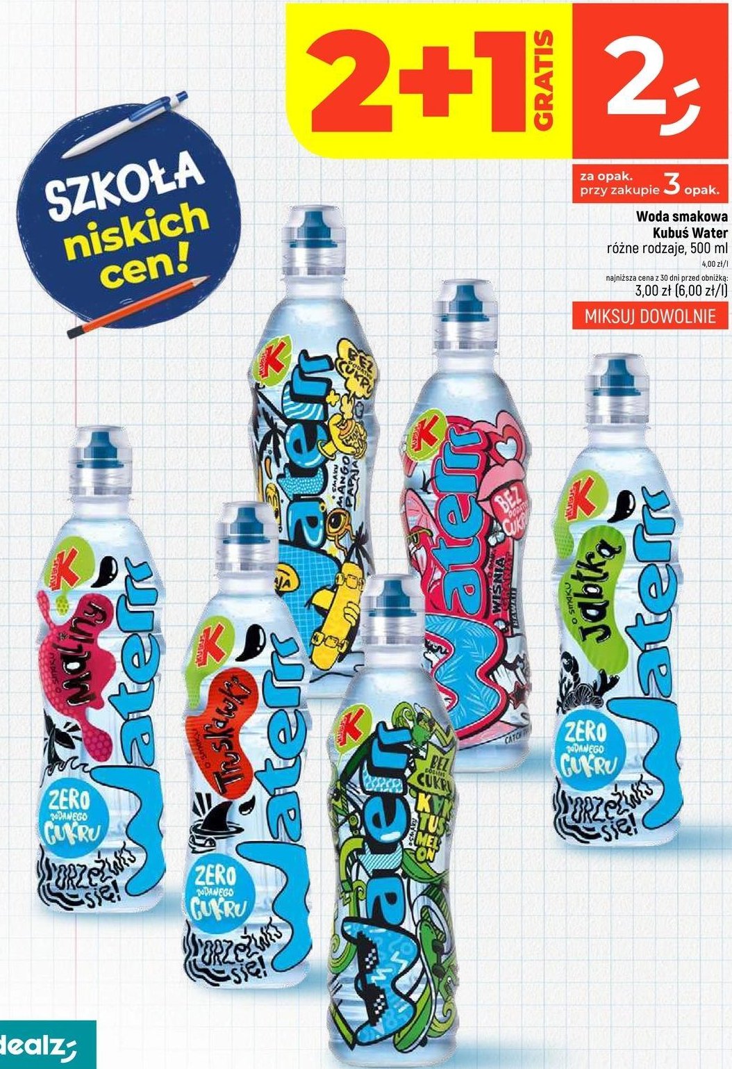 Woda kaktus-melon Kubuś waterrr promocja