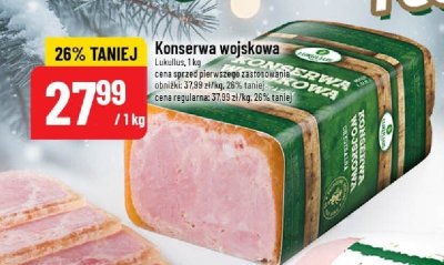 Konserwa wojskowa Lukullus promocja w POLOmarket