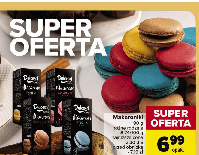 Makaroniki czekolada DULCESOL promocja