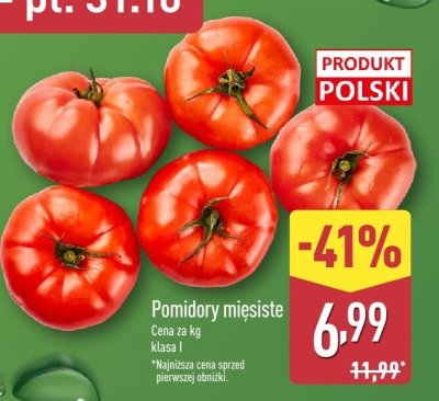 Pomidory mięsiste promocja w Aldi