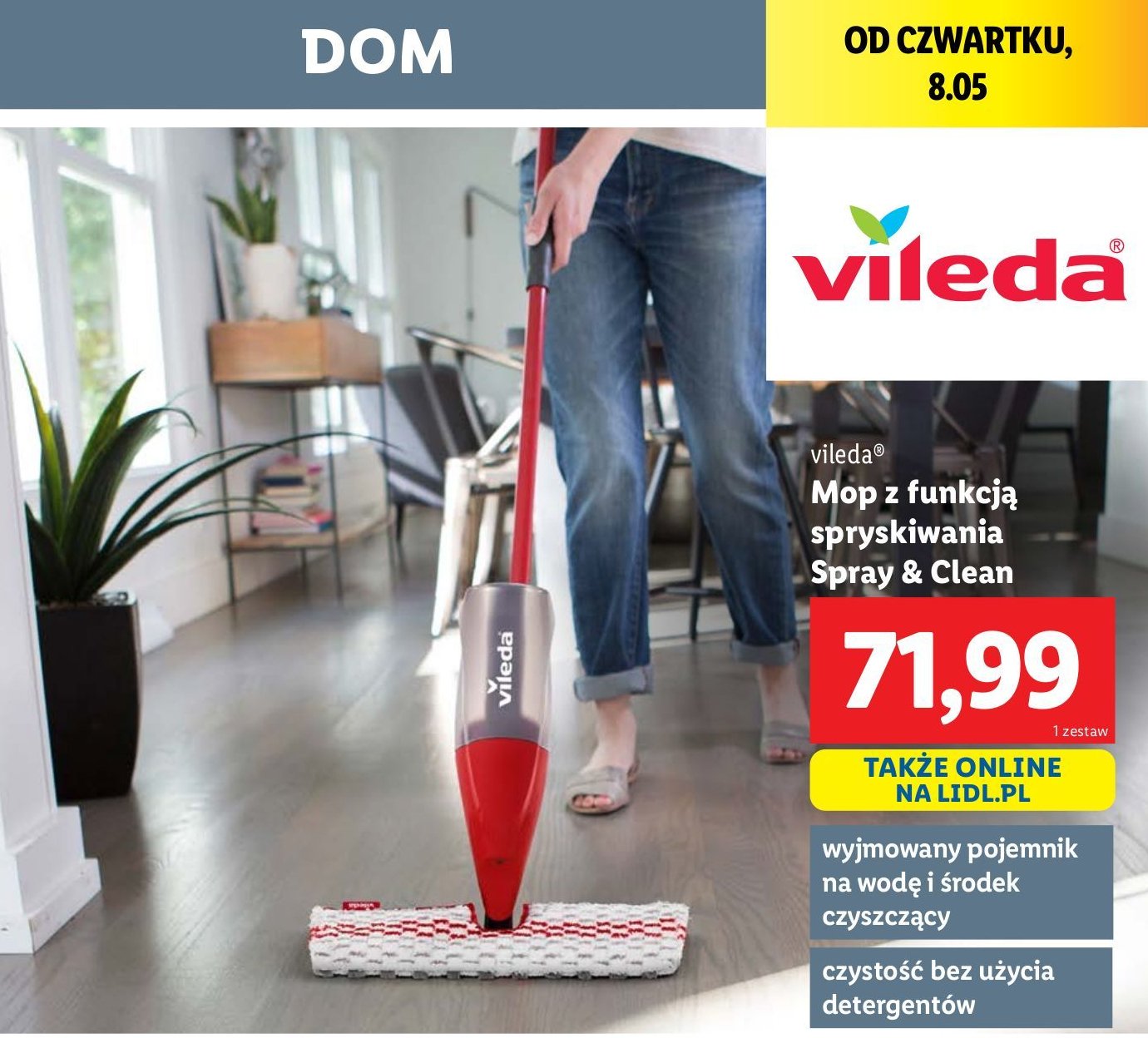 Mop spray & clean Vileda promocja