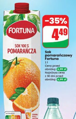 Sok pomarańczowy  promocja w Dino