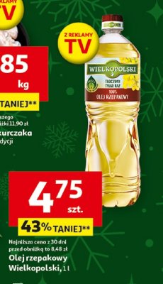 Olej rzepakowy Wielkopolski promocja w Auchan