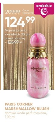 Perfumy PARIS CORNER MARSHMALLOW BLUSH damska woda perfumowana promocja w Super-Pharm