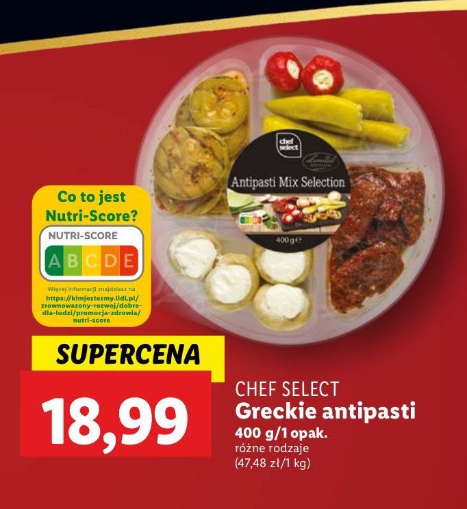 Antipasti mix Chef select promocja w Lidl