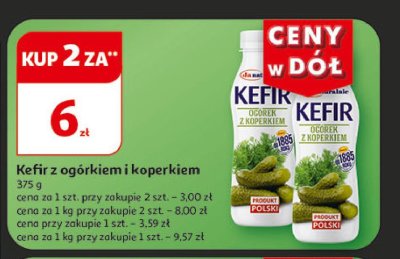 Kefir z ogórkiem i koperkiem Janaturalnie promocja