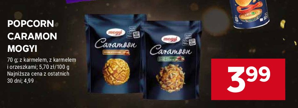 Popcorn w karmelu Mogyi caramoon promocja