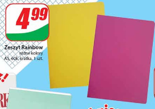 Zeszyt rainbow a5/60k. promocja