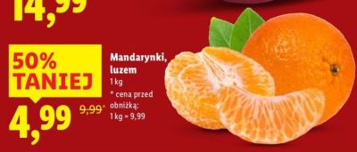 Mandarynki luzem promocja w Lidl