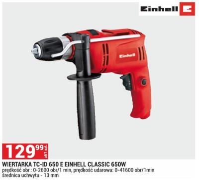 Wiertarka TC-ID 650 E Einhell Classic 650W promocja w Merkury Market
