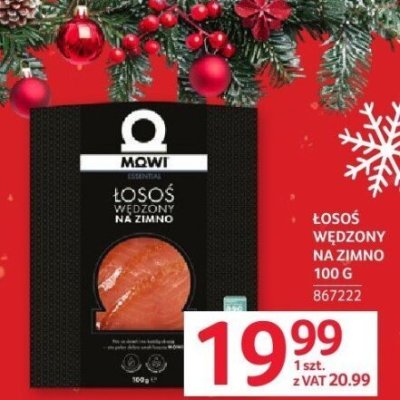 Łosoś na zimno Mowi 100 g promocja w Selgros