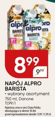 Napój alpro barista promocja w Chata Polska