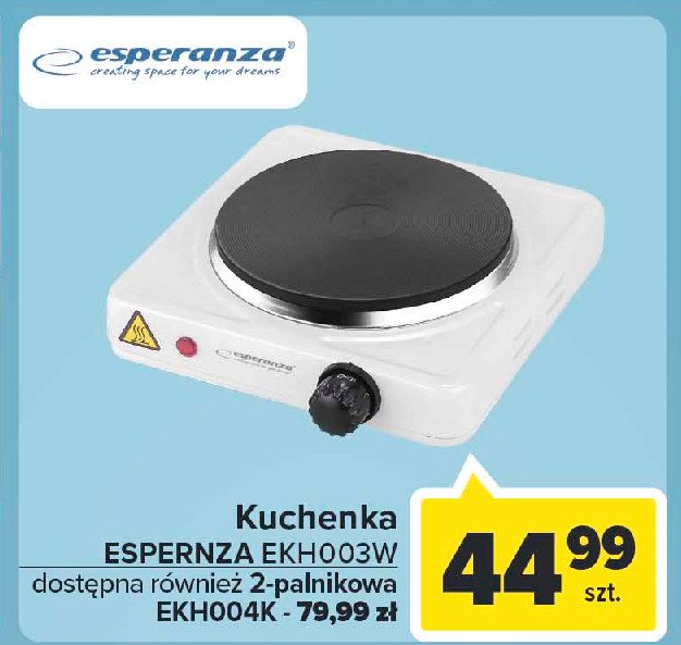 Kuchenka elektryczna ekh004k Esperanza promocja