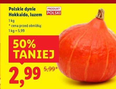 Dynia Hokkaido luzem promocja w Lidl