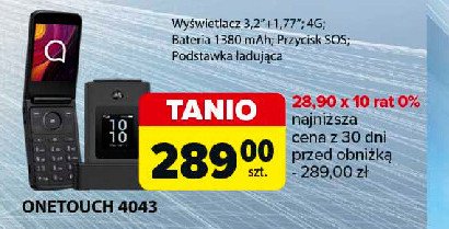 Telefon 4043 Tcl promocja w Carrefour