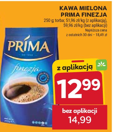 Kawa Prima Finezja promocja