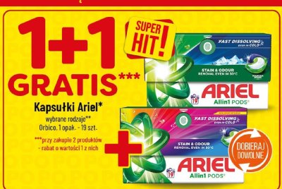Kapsułki do prania Ariel Allin1 PODS 19 szt. promocja w POLOmarket
