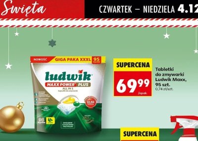 Tabletki do zmywarki Ludwik Maxx, 95 szt. promocja w Biedronka