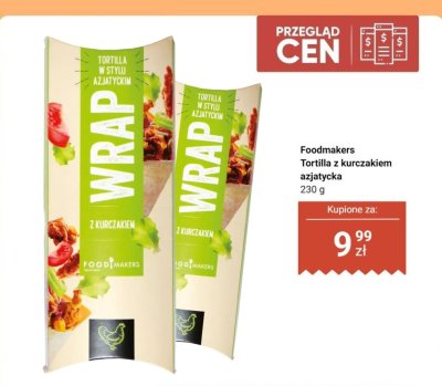 Tortilla z kurczakiem azjatycka Foodmakers promocja w Dino