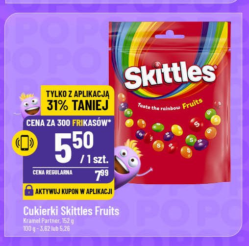 Cukierki fruits Skittles promocja w POLOmarket