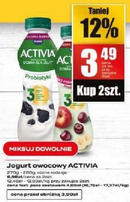 Jogurt Jogurt owocowy ACTIVIA promocja w Supeco