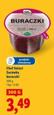 Surówka buraczki Chef Select promocja w Lidl