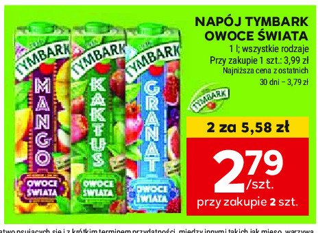 Napój granat Tymbark promocja