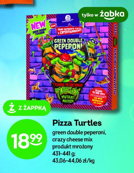 Pizza crazy cheese mix TURTLES promocja