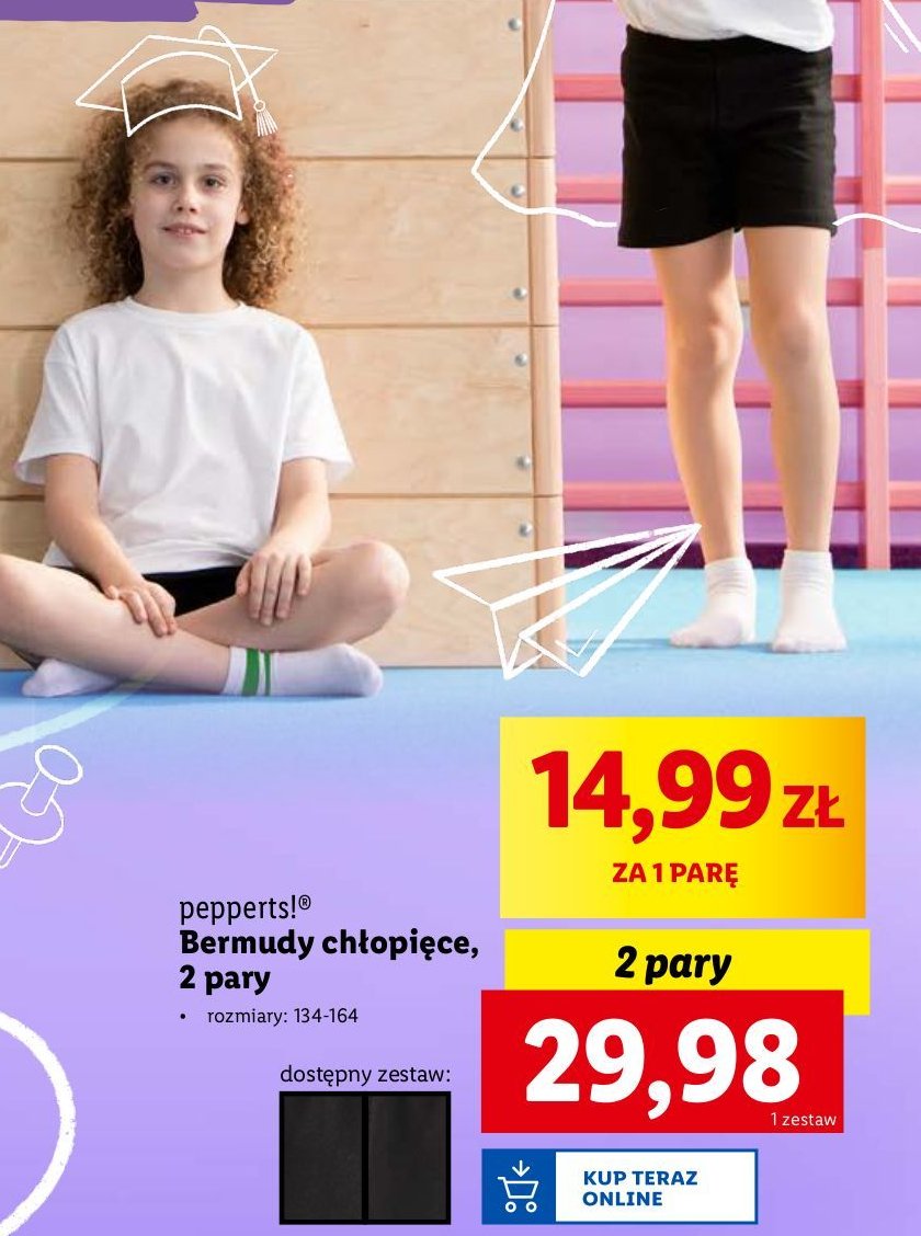 Bermudy chłopięce Pepperts! promocja