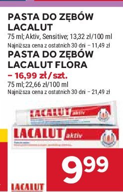 Pasta do z臋b贸w Lacalut sensitive promocja
