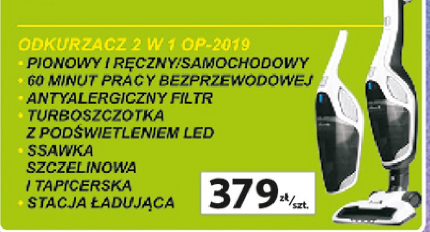 Odkurzacz op-2019 Łucznik promocja