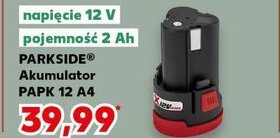 Akumulator papk 12 a4 Parkside promocja w Kaufland