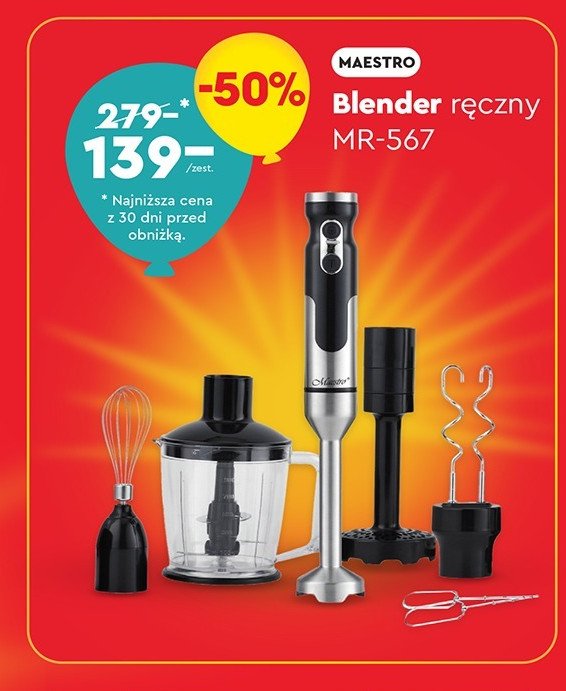 Blender mr-567 Maestro promocja w Biedronka