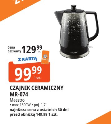 Czajnik ceramiczny MR-074 Maestro promocja w Leclerc