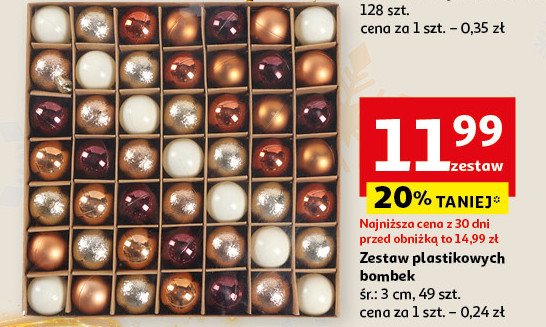 Zestaw bombek Actuel promocja w Auchan