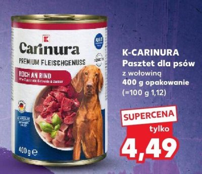 Pasztet dla psów z wołowiną promocja w Kaufland