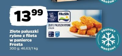 Złote paluszki rybne z fileta w panience Frosta promocja w Netto
