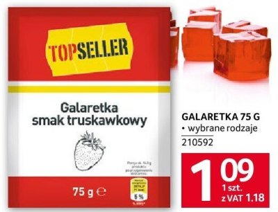 Galaretka 75 g - wybrane rodzaje promocja w Selgros