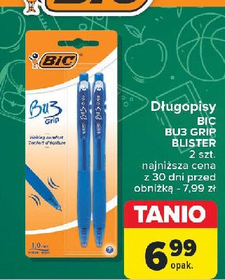 Długopis bu3 grip niebieski Bic bu3 promocja w Carrefour Market