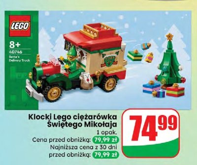 Klocki Lego ciężarówka Świętego Mikołaja promocja w Dino