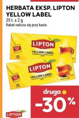 Herbata Eksp. Lipton Yellow Label promocja w Stokrotka